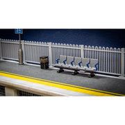 DCC Concepts DML-MSS Modern Station Seating Hand Painted 4pc