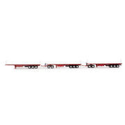 Mammoet Collectibles Z410305 1/50 Mammoet Freighter Triple Road Train Trailer Set