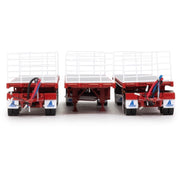 Mammoet Collectibles Z410305 1/50 Mammoet Freighter Triple Road Train Trailer Set