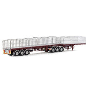 Drake Collectibles ZT09227 1/50 MaxiTRANS B Double Flat Top Diecast Trailer (Muscat)