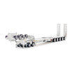 Drake Collectibles ZT09232 1/50 White 2x8 Dolly and 5x8 Dropdeck Swingwing Diecast Trailer