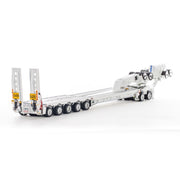 Drake Collectibles ZT09232 1/50 White 2x8 Dolly and 5x8 Dropdeck Swingwing Diecast Trailer