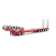 Drake Collectibles ZT09239 1/50 Red 2x8 Dolly and 5x8 Dropdeck Swingwing Diecast Trailer
