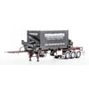 Drake Collectibles ZT09250 1/50 BoXLoader Diecast Container with Trailer - Vintage Burgundy