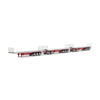 Drake Collectibles Freighter Triple Road Train & Dolly Set White/Red