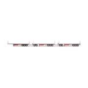 Drake Collectibles Freighter Triple Road Train & Dolly Set White/Red