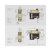 Dualsky T8F Flat Thin Coreless Programmable HV Wing Servo