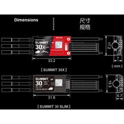 Dualsky Summit 30 Slim U6 6S Brushless ESC