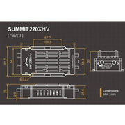Dualsky Summit 220XHV 220A 14S OPTO ESC