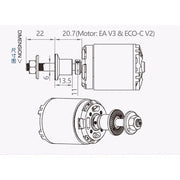 Dualsky DSXM51709 PM50 Clamping Prop Adapter suit 5mm Shaft