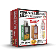 Doozy DZ018 1/24 Newspaper Machine Sets 2 8436564926289