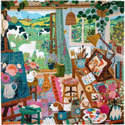 eeBoo Artist’s Cottage 1000pc Jigsaw Puzzle