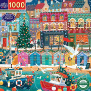 eeBoo English Seaside Christmas 1000pc Jigsaw Puzzle