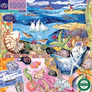 eeBoo Seashell Shore 1000pc Jigsaw Puzzle