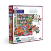 eeBoo English Cottage Library 1000pc Jigsaw Puzzle