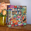 eeBoo English Cottage Library 1000pc Jigsaw Puzzle