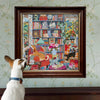 eeBoo English Cottage Library 1000pc Jigsaw Puzzle