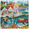 eeBoo New England Wharf 1000pc Jigsaw Puzzle