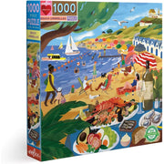 eeBoo Beach Umbrella 1000pc Jigsaw Puzzle