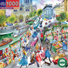 eeBoo Paris Bookseller 1000pc Jigsaw Puzzle
