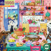 eeBoo Pink Kitchen 1000pc Jigsaw Puzzle