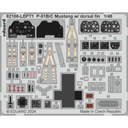Eduard kits 82108 1/48 North-American P-51B/C Mustang with dorsal fin Profi Pack