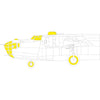 Eduard EX1101 1/48 Consolidated B-24D Liberator Mask Set for Hobbyboss kit
