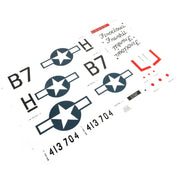 E-Flite EFL-1740 Decal Sheet P-51 1.0m