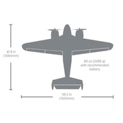 E-Flite Beechcraft D18 RC-45J 1.5m RC Plane BNF Basic EFL-3726
