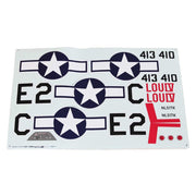 E-Flite EFL01270 Decal Set P-51D 1.5m