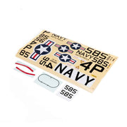 E-Flite EFL107268 Navy Decal Sheet RC-45J 1.5m