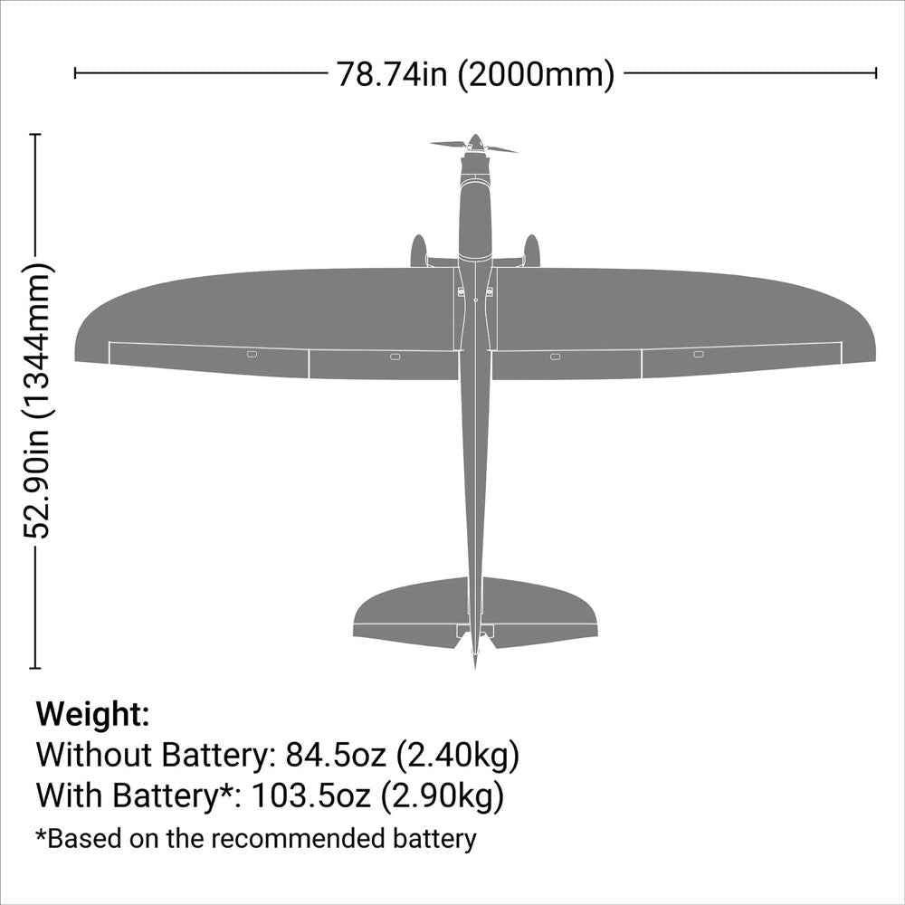 E-Flite Conscendo 2.0m RC Glider BNF Basic EFL32250