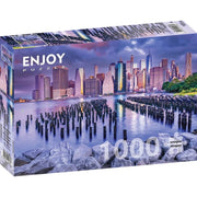 Enjoy 1065 Cloudy Sky Over Manhattan New York 1000pc Jigsaw Puzzle