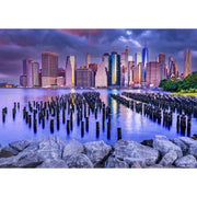 Enjoy 1065 Cloudy Sky Over Manhattan New York 1000pc Jigsaw Puzzle