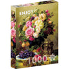 Enjoy 1107 Jean-Baptiste Robie Still Life with Roses 1000pc Jigsaw Puzzle