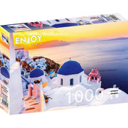 Enjoy 1230 Sunrise over Santorini Greece 1000pc Jigsaw Puzzle