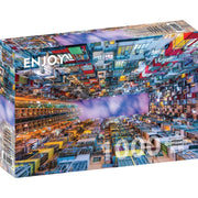 Enjoy 1290 Colourful Apartment Building Hong Kong 1000pc Jigsaw Puzzle