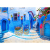 Enjoy 1365 Turquoise Street in Chefchaouen Maroc 1000pc Jigsaw Puzzle