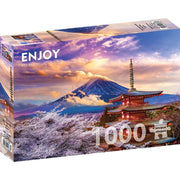 Enjoy 1368 Fuji Mountain in Spring Japan 1000pc Jigsaw Puzzle