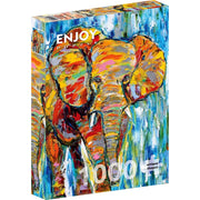 Enjoy 1413 Colourful Elefant 1000pc Jigsaw Puzzle
