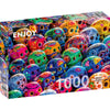 Enjoy 1464 Colourful Skulls 1000pc Jigsaw Puzzle