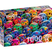 Enjoy 1464 Colourful Skulls 1000pc Jigsaw Puzzle