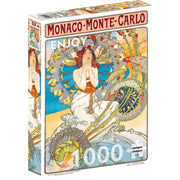 Enjoy 1560 Monaco Monte Carlo Alphonse Mucha 1000pc Jigsaw Puzzle