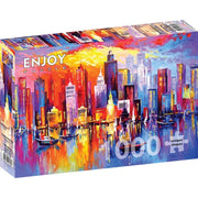 Enjoy 1705 Evening New York 1000pc Jigsaw Puzzle
