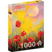 Enjoy 1823 Poppies in the Moonlight 1000pc Jigsaw Puzzle