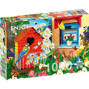 Enjoy 1913 Birdhouse Garden 1000pc Jigsaw Puzzle