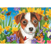 Enjoy 1916 Puppy Garden 1000pc Jigsaw Puzzle