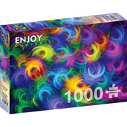 Enjoy 1964 Abstract Neon Feathers 1000pc Jigsaw Puzzle