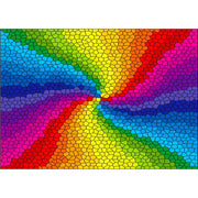 Enjoy 1970 Stained Glass Rainbow Burst 1000pc Jigsaw Puzzle