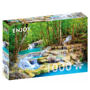Enjoy 2067 Turquoise Waterfall Thailand 1000pc Jigsaw Puzzle